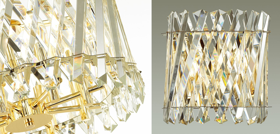 Бра Crystal Crossed Stripes Gold Бра Crystal Crossed Stripes Gold - Loft-Concept в Челябинске
