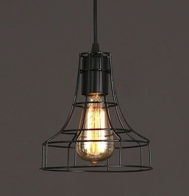 Cветильник Loft Nest Cage №2 Черный Cветильник Loft Nest Cage №2 Черный в Челябинске | Loft Concept