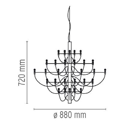 Люстра Flos 2097 30 Chrome в Челябинске