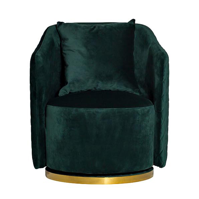 Кресло вращающееся Honnor Armchair Изумрудный Глянцевое золото Кресло вращающееся Honnor Armchair Изумрудный Глянцевое золото в Челябинске | Loft Concept