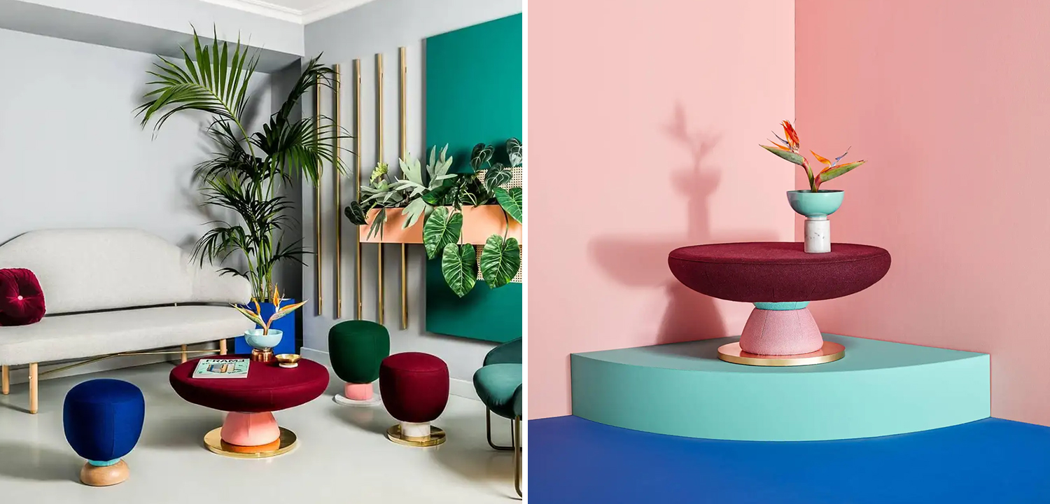 Кофейный стол дизайнерский Toadstool Collection, Colorful Coffee Table Masquespacio - фото