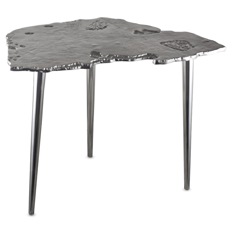 Приставной стол Edmundo Side Table II Серебряный Приставной стол Edmundo Side Table II Серебряный в Челябинске | Loft Concept