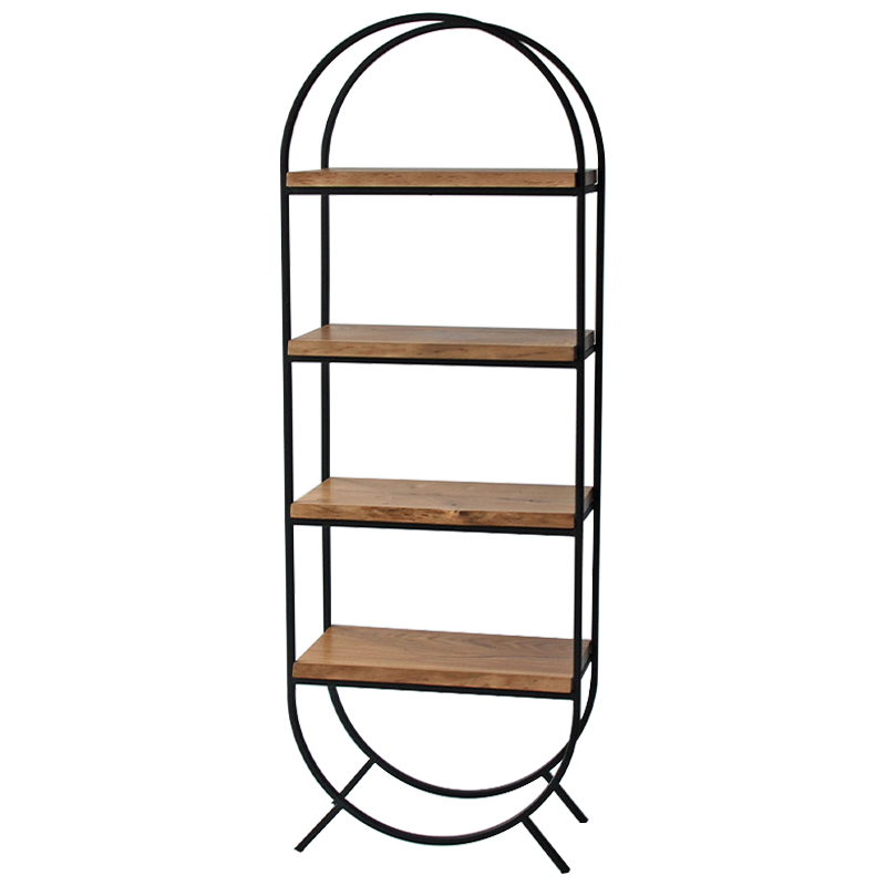 Стеллаж Moses Industrial Metal Rust Rack Черный Коричневый в Челябинске | Loft Concept 
