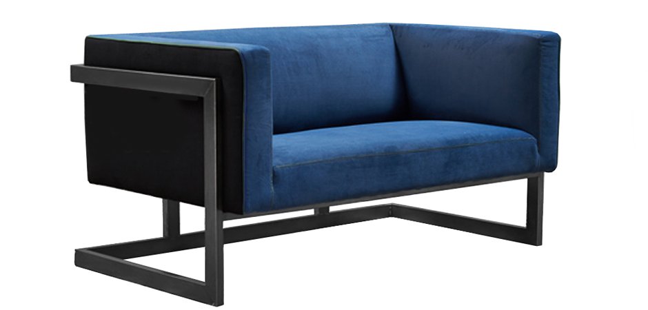 Диван Cube Blue Loveseat Sofa Диван Cube Blue Loveseat Sofa - Loft-Concept в Челябинске