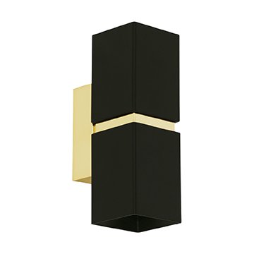 Бра Lestor double square gold Черный Глянцевое золото Бра Lestor double square gold Черный Глянцевое золото в Челябинске | Loft Concept
