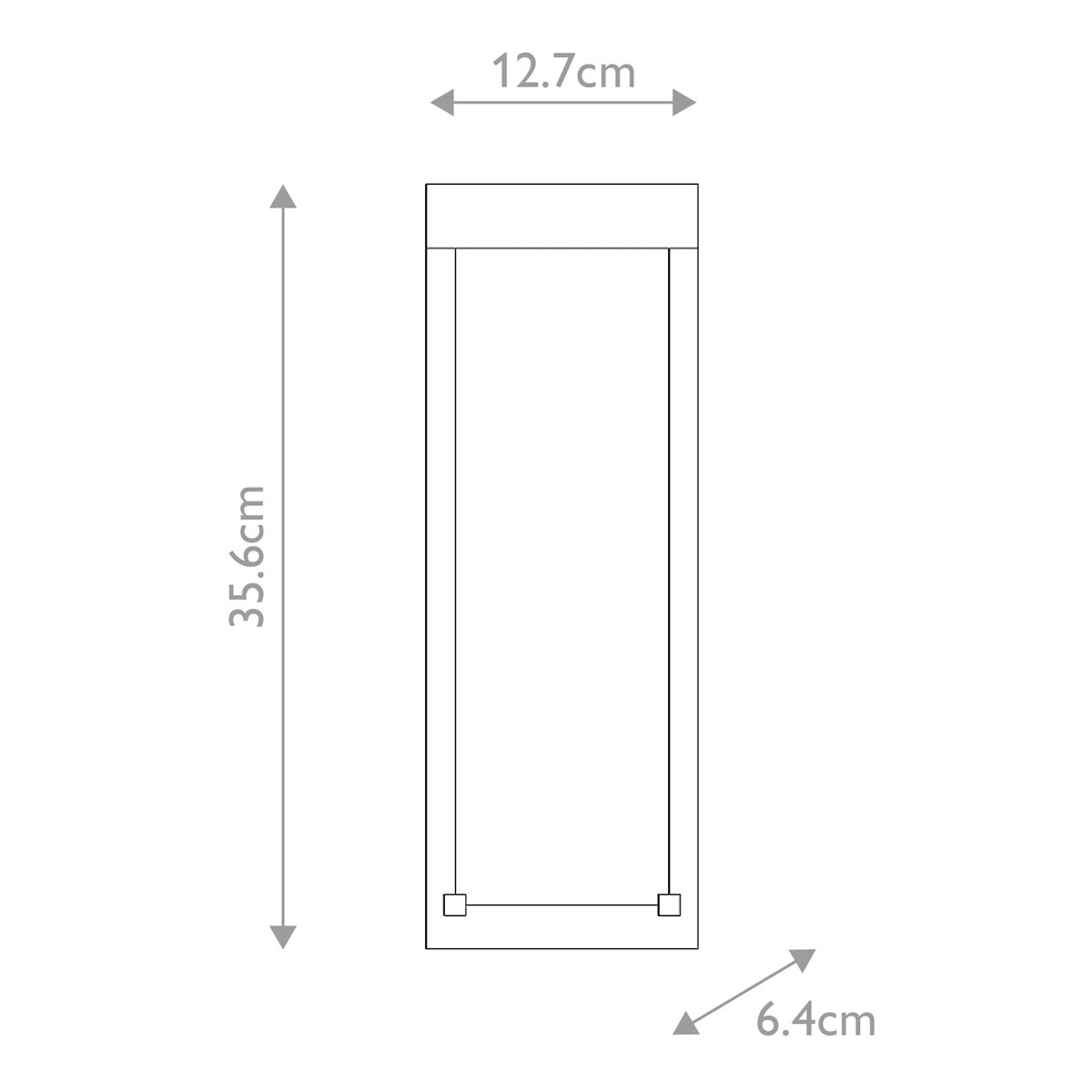 Настенный фонарь уличный прямоугольный черного цвета со стеклом с пузырьками Eurofase в Челябинске