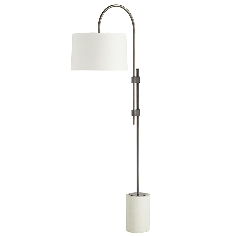 Торшер Arteriors ILY FLOOR LAMP Темная бронза Белый Торшер Arteriors ILY FLOOR LAMP Темная бронза Белый в Челябинске | Loft Concept