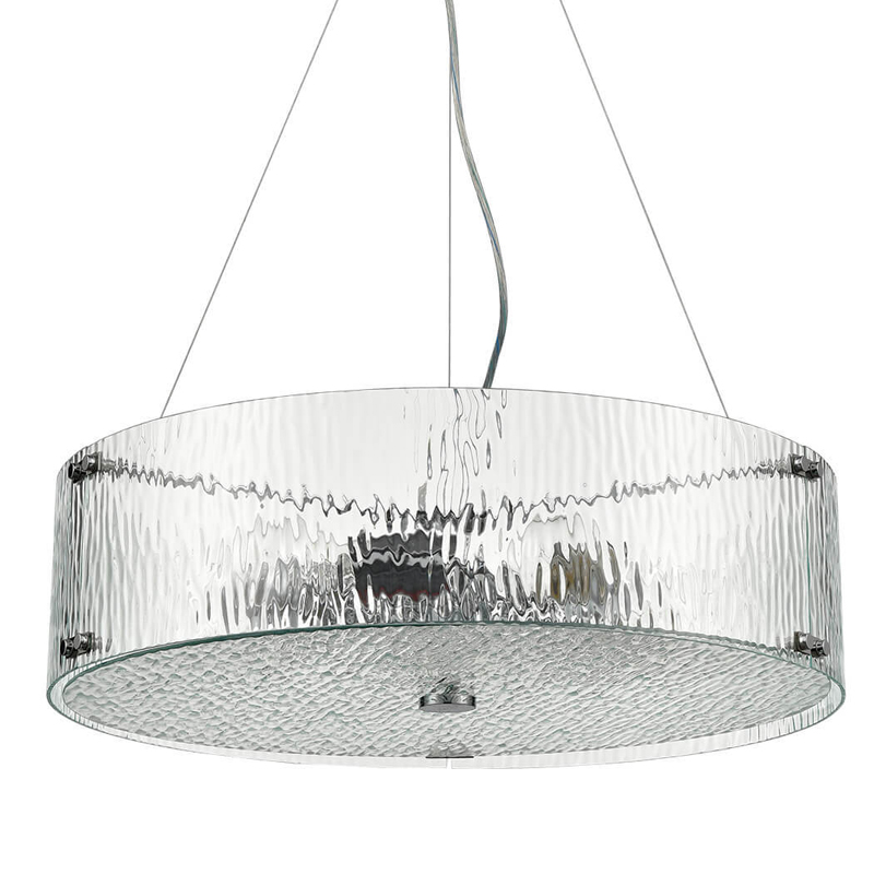 Люстра Rainy Glass Lamp D55 Прозрачный Хром Люстра Rainy Glass Lamp D55 Прозрачный Хром в Челябинске | Loft Concept