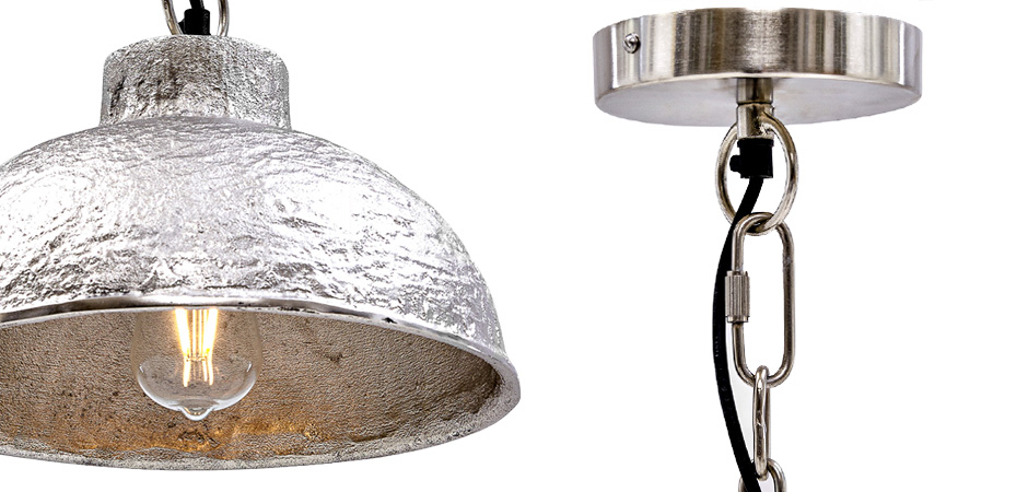 Подвесной светильник Rough Silver Pendant II Подвесной светильник Rough Silver Pendant II - Loft-Concept в Челябинске