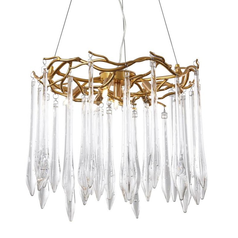 Люстра Crystal Rain Gold Золотой Люстра Crystal Rain Gold Золотой в Челябинске | Loft Concept