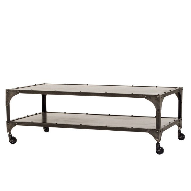 Кофейный стол Industrial Steampunk Nickel Coffee Table Кофейный стол Industrial Steampunk Nickel Coffee Table в Челябинске | Loft Concept