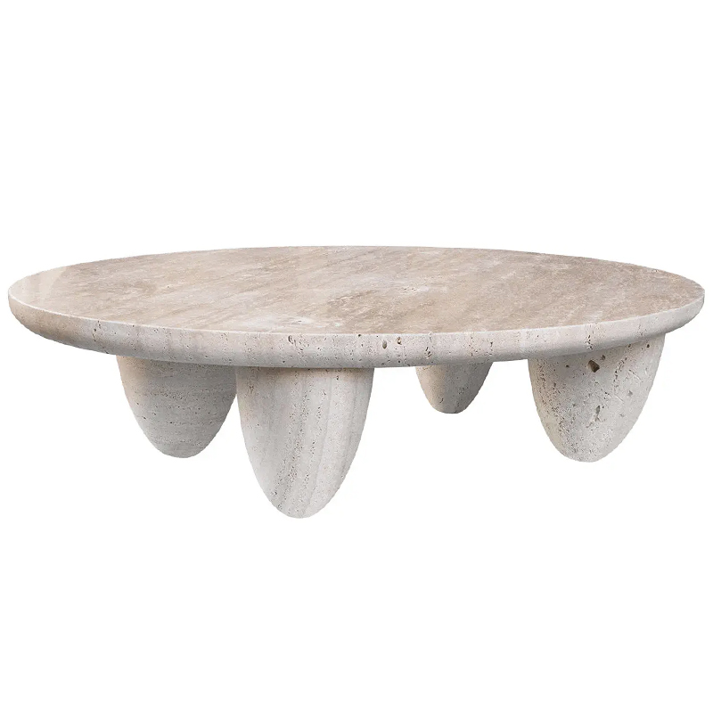 Кофейный стол Marble coffee table LUNARYS Серый Бежево-серый Кофейный стол Marble coffee table LUNARYS Серый Бежево-серый в Челябинске | Loft Concept