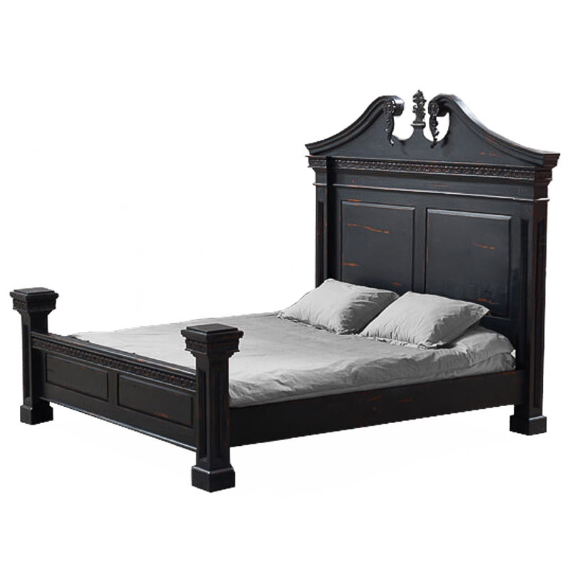 Кровать Gothic Style Bed Черный в Челябинске | Loft Concept 