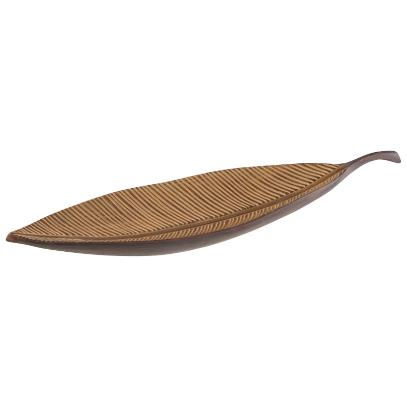 Поднос Leaf salver Коричневый Поднос Leaf salver Коричневый в Челябинске | Loft Concept