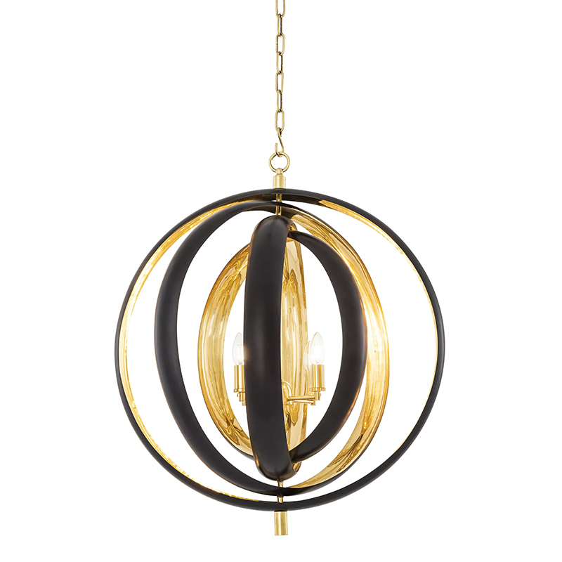 Люстра Eichholtz Chandelier Riley Черный Золотой Люстра Eichholtz Chandelier Riley Черный Золотой в Челябинске | Loft Concept