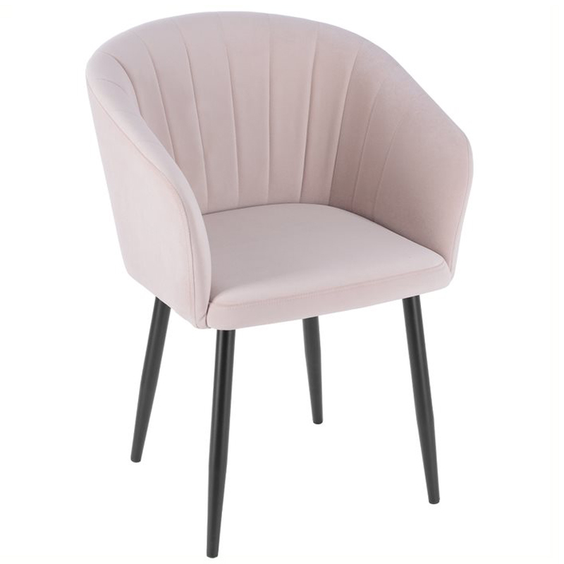 Стул Balsari Chair Розовый пастельный Черный в Челябинске | Loft Concept 