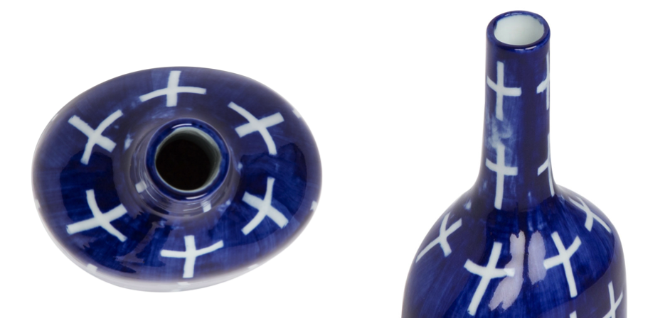 Ваза blue & white ornament Blue Bottle Ваза blue & white ornament Blue Bottle - Loft-Concept в Челябинске