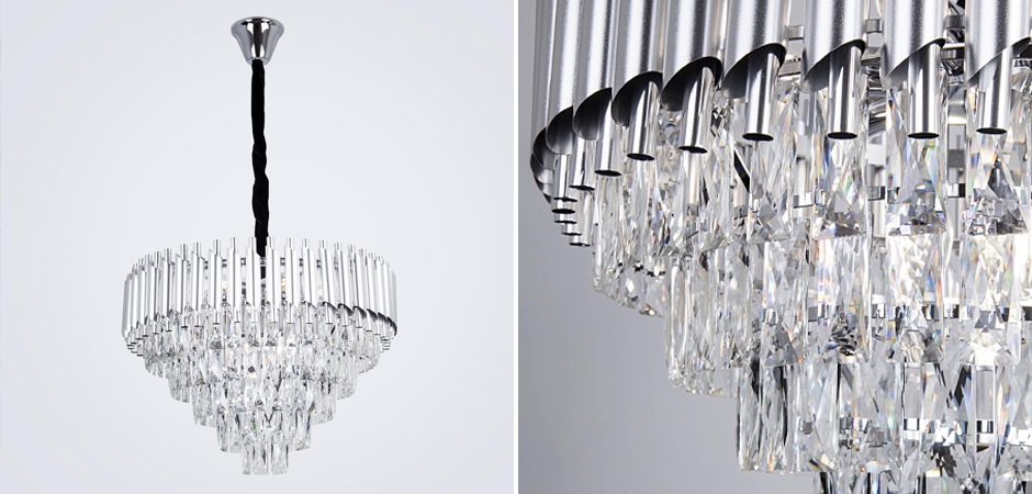Круглая многоярусная люстра Empire Crystal Silver Круглая многоярусная люстра Empire Crystal Silver - Loft-Concept в Челябинске