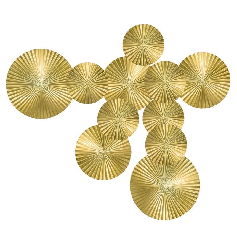 Арт-объект Apollo Gold Wall Plaque Disc 11 Золотой Арт-объект Apollo Gold Wall Plaque Disc 11 Золотой в Челябинске | Loft Concept