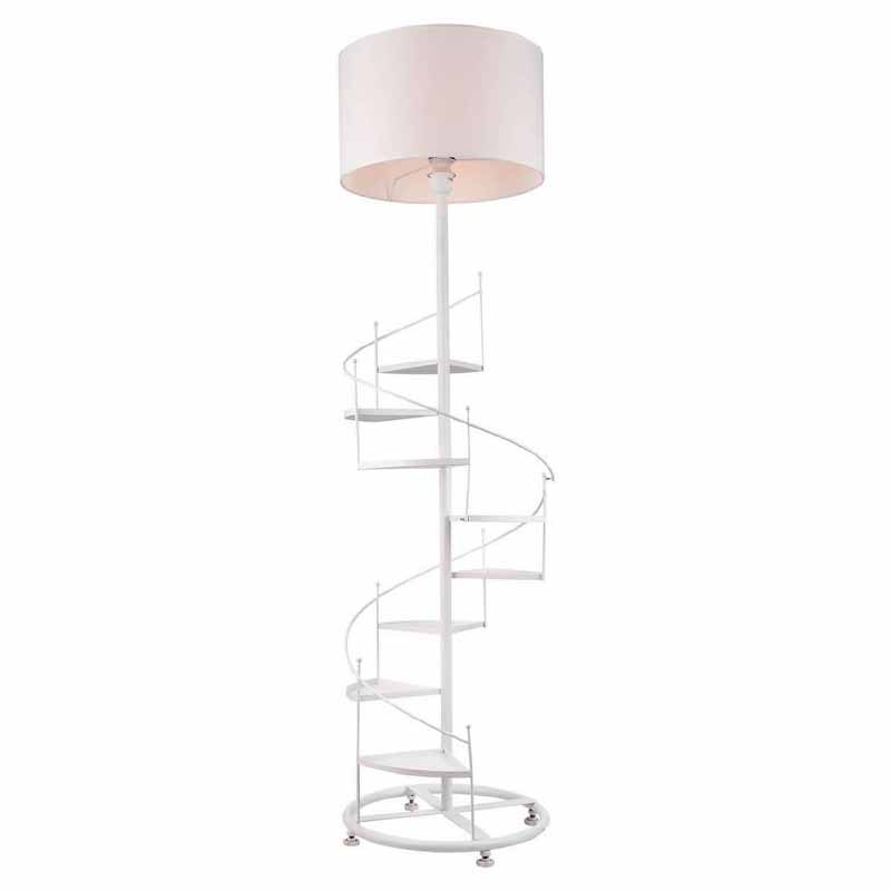 Торшер Spiral Staircase Floor Lamp White Белый Торшер Spiral Staircase Floor Lamp White Белый в Челябинске | Loft Concept