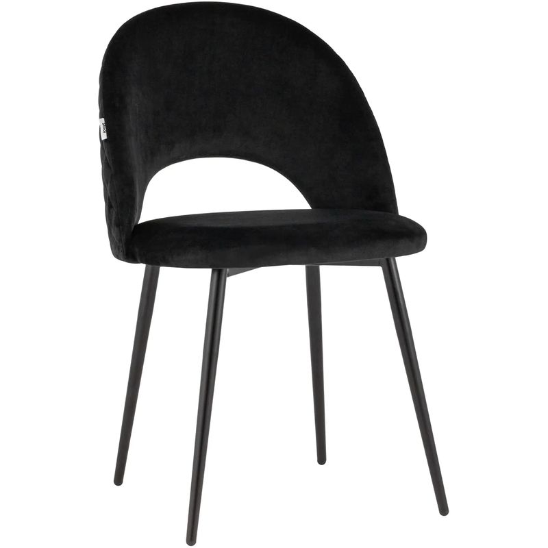 Стул CLIFF Chair Черный Велюр Черный в Челябинске | Loft Concept 