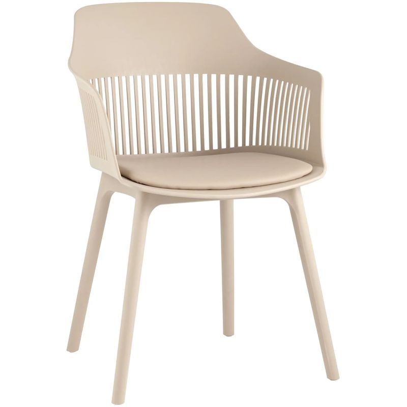 Стул Crocus Chair Бежевый цвет Велюровая подушка Бежевый Стул Crocus Chair Бежевый цвет Велюровая подушка Бежевый в Челябинске | Loft Concept