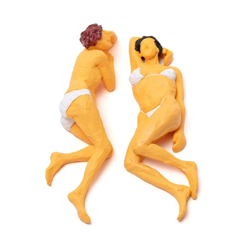 Статуэтка Seletti Maya & Sofia Желтый Белый Статуэтка Seletti Maya & Sofia Желтый Белый в Челябинске | Loft Concept