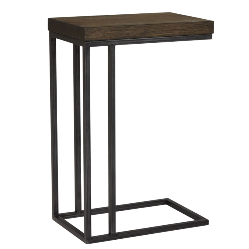 Приставной стол Industrial Oak Peyton Side Table Черный Приставной стол Industrial Oak Peyton Side Table Черный в Челябинске | Loft Concept