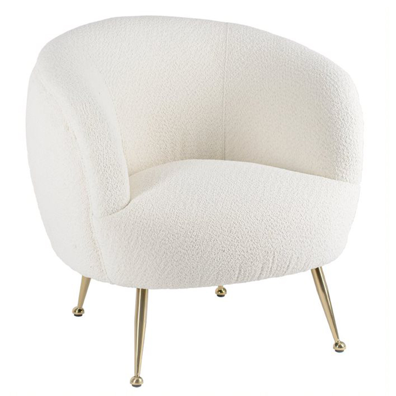 Кресло Monique Milky Boucle Молочный Кресло Monique Milky Boucle Молочный в Челябинске | Loft Concept