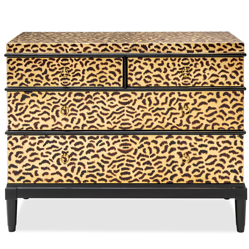 Комод DRESSER KRIZIA leopard Карамель Черный Комод DRESSER KRIZIA leopard Карамель Черный в Челябинске | Loft Concept