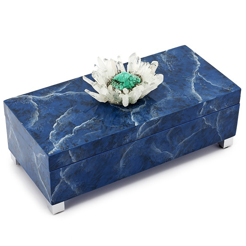 Шкатулка BOX KRIZIA BLUE Сапфирово-синий Шкатулка BOX KRIZIA BLUE Сапфирово-синий в Челябинске | Loft Concept
