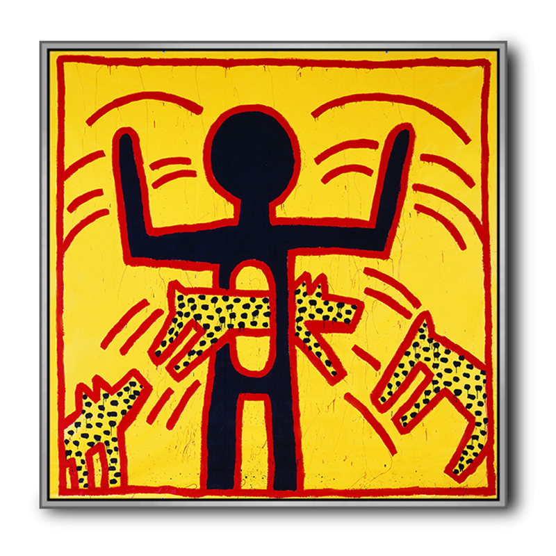 Постер Keith Haring 9 Черный Красный Желтый Постер Keith Haring 9 Черный Красный Желтый в Челябинске | Loft Concept