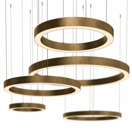 Люстра Light Ring Horizontal von Henge Глянцевое золото Латунь Люстра Light Ring Horizontal von Henge Глянцевое золото Латунь в Челябинске | Loft Concept