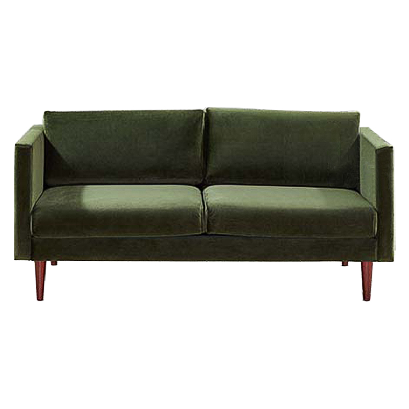 Диван Simple Forms Sofa Green Зеленый Коричневый Диван Simple Forms Sofa Green Зеленый Коричневый в Челябинске | Loft Concept