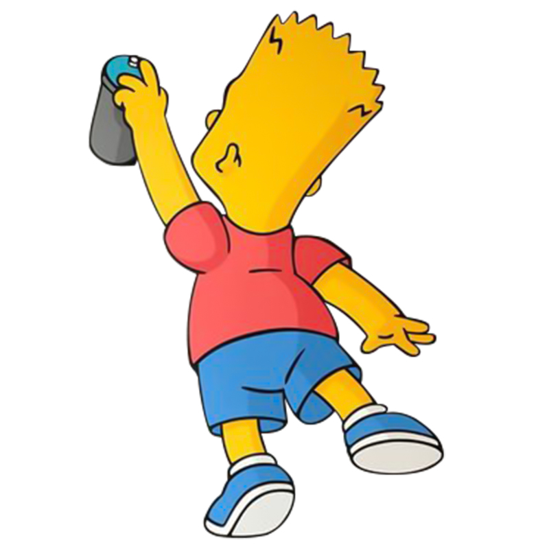 Арт-объект на стену Bart Simpson Мульти Желтый Синий Красный Арт-объект на стену Bart Simpson Мульти Желтый Синий Красный в Челябинске | Loft Concept