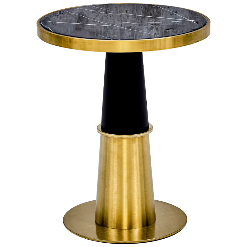 Обеденный стол Ricardo Dinner Table Глянцевое золото Черный Обеденный стол Ricardo Dinner Table Глянцевое золото Черный в Челябинске | Loft Concept