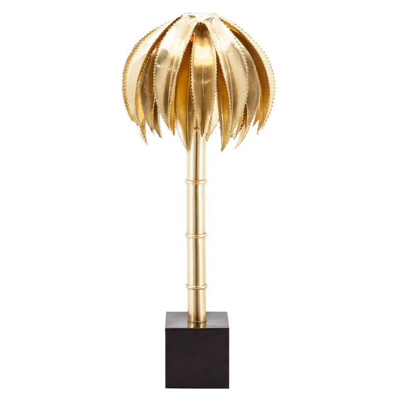 Настольная лампа TABLE LAMP PALMERY GOLD Латунь Настольная лампа TABLE LAMP PALMERY GOLD Латунь в Челябинске | Loft Concept
