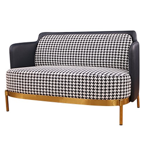 Диван Pied de poule Gray Sofa Черно-белый Латунь Диван Pied de poule Gray Sofa Черно-белый Латунь в Челябинске | Loft Concept