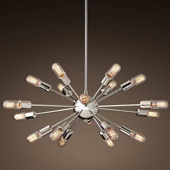 Люстра RH SPUTNIK Polished Nickel Хром в Челябинске | Loft Concept 