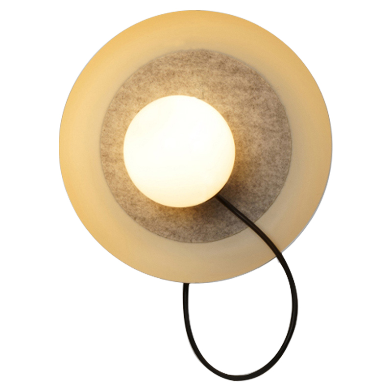 Настенный светильник с магнитными плафоном MARGOTT WALL LAMP Белый Оранжевый Черный Настенный светильник с магнитными плафоном MARGOTT WALL LAMP Белый Оранжевый Черный в Челябинске | Loft Concept