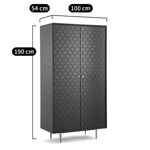 Шкаф двухдверный Scale Ornament Blue Wardrobe Шкаф двухдверный Scale Ornament Blue Wardrobe в Челябинске