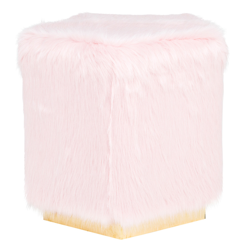 Пуф PUF Pink Fluffy Cloud Розовый Золотой Пуф PUF Pink Fluffy Cloud Розовый Золотой в Челябинске | Loft Concept
