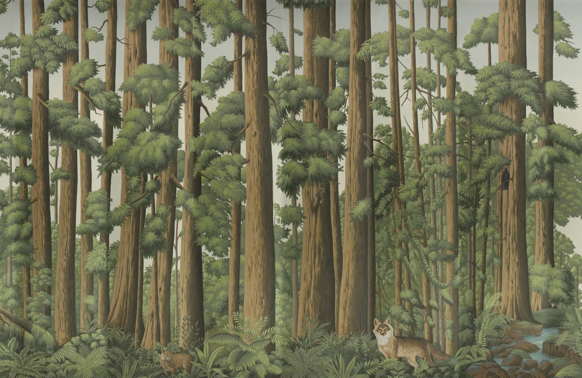 Обои ручная роспись Redwoods Colourway SC-281 on scenic paper Обои ручная роспись Redwoods Colourway SC-281 on scenic paper - постер Loft-Concept в Челябинске
