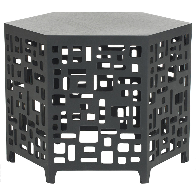 Приставной стол Theon Side Table Black Черный Приставной стол Theon Side Table Black Черный в Челябинске | Loft Concept