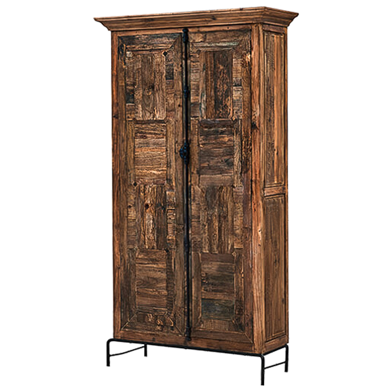 Шкаф Giancarlo Wood Wardrobe Коричневый Черный Шкаф Giancarlo Wood Wardrobe Коричневый Черный в Челябинске | Loft Concept