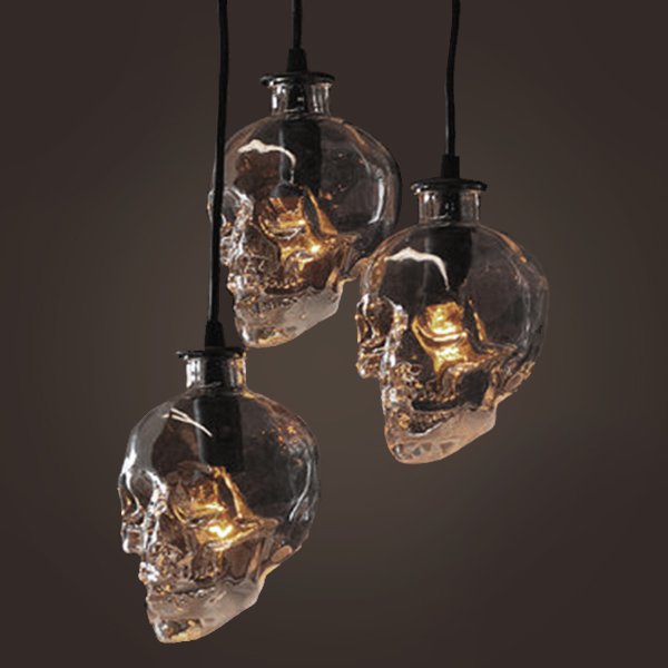 Люстра Череп Glass Skull Pendant Люстра Череп Glass Skull Pendant в Челябинске | Loft Concept