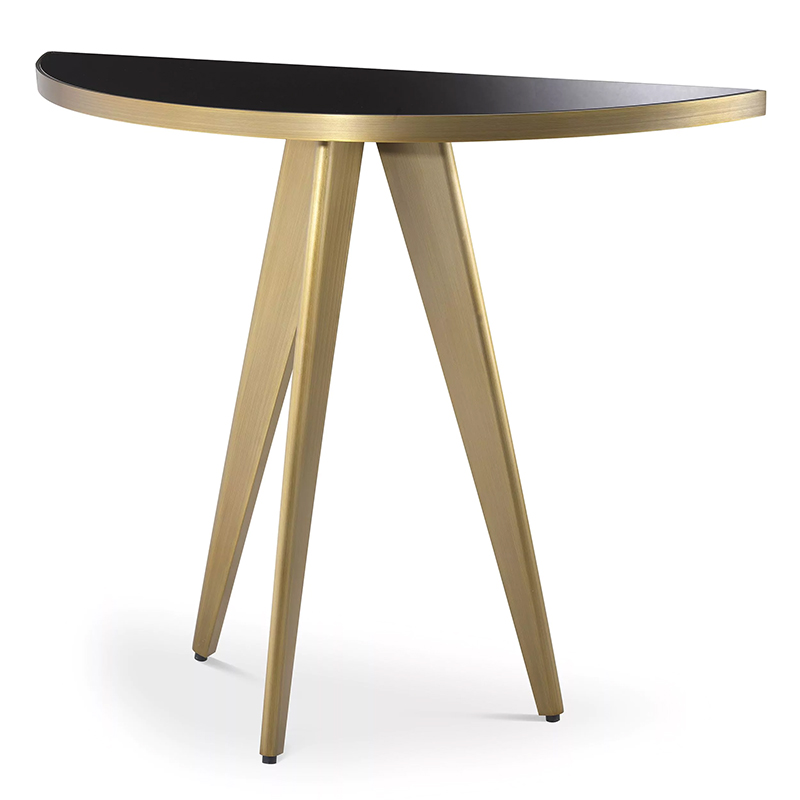 Консоль Eichholtz Console Table Aston Brass Латунь Черный Консоль Eichholtz Console Table Aston Brass Латунь Черный в Челябинске | Loft Concept