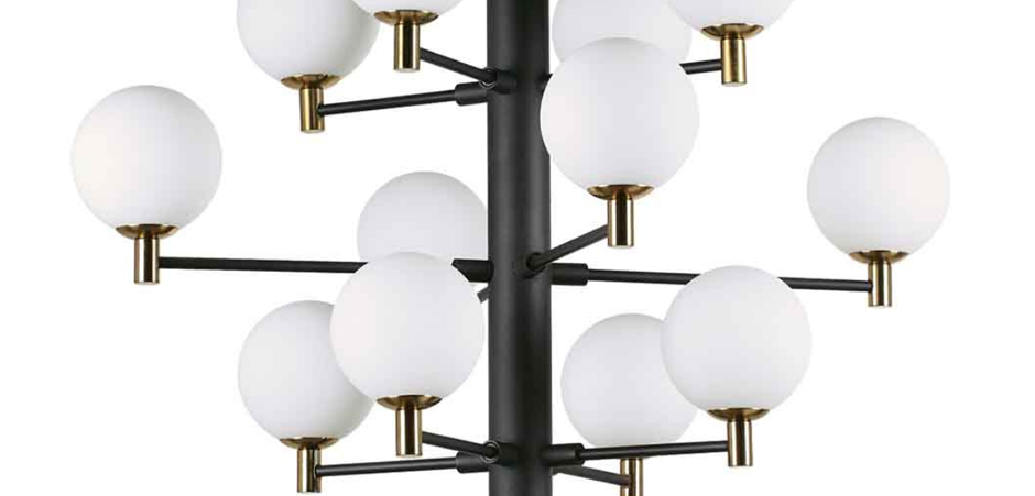 Люстра Italian Globe Abstraction Light White and Black 12 Люстра Italian Globe Abstraction Light White and Black 12 - Loft-Concept в Челябинске