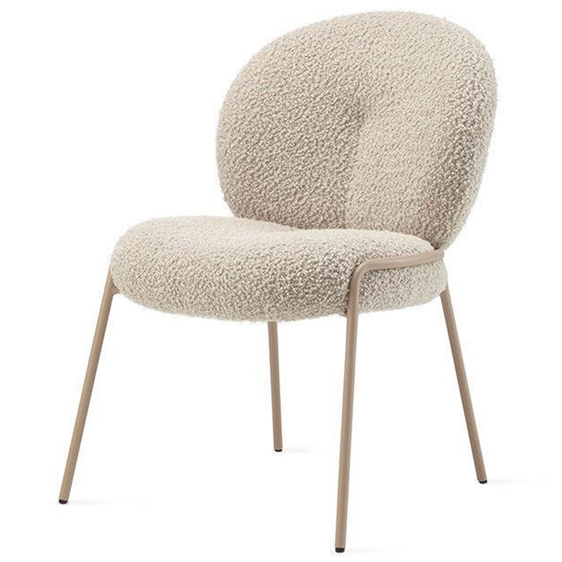 Стул Lyons Boucle Chair Бежевый Золотой Стул Lyons Boucle Chair Бежевый Золотой в Челябинске | Loft Concept