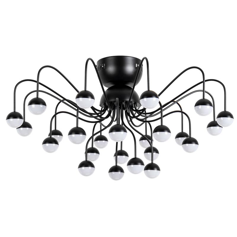 Потолочная люстра Vilelme Chandelier black Черный Потолочная люстра Vilelme Chandelier black Черный в Челябинске | Loft Concept